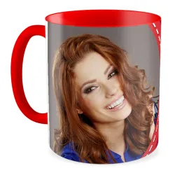 FOTO Kubek czerwony 330ml dla KOBIETY